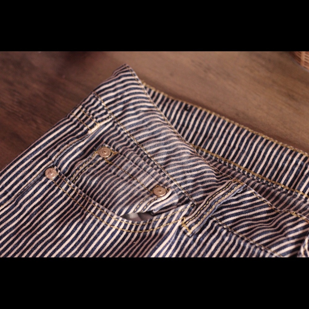 Oversized striped machine washed pant